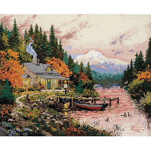 The Good Life Mini Counted Cross Stitch Kit 7"X5" 14 Count 088677650582